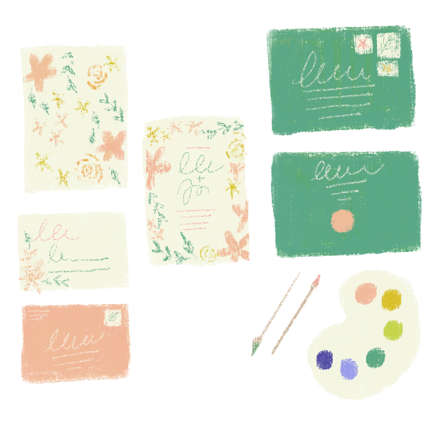 floral wedding stationery