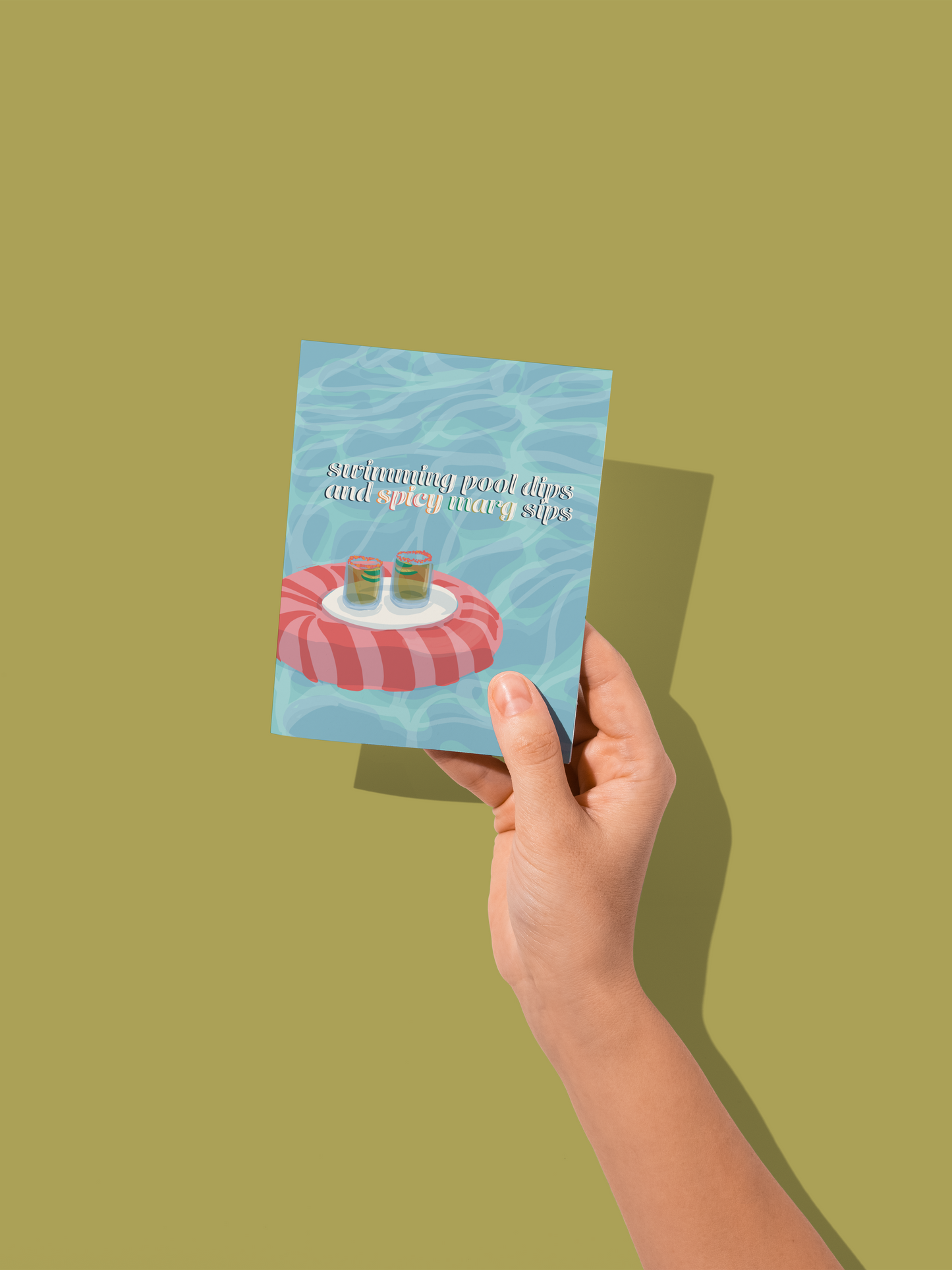 Poolside Postcards – 5-Pack Premium Illustrated Greeting Cards